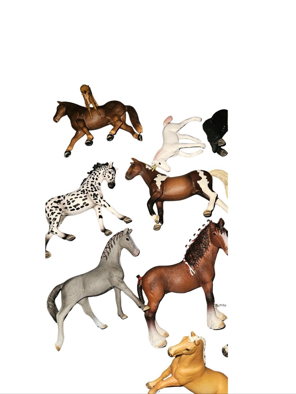 Lot Of Schleich And Mojo Stallions, Mares, And Babies For Colldction Or Play Toy - Picture 2 of 5